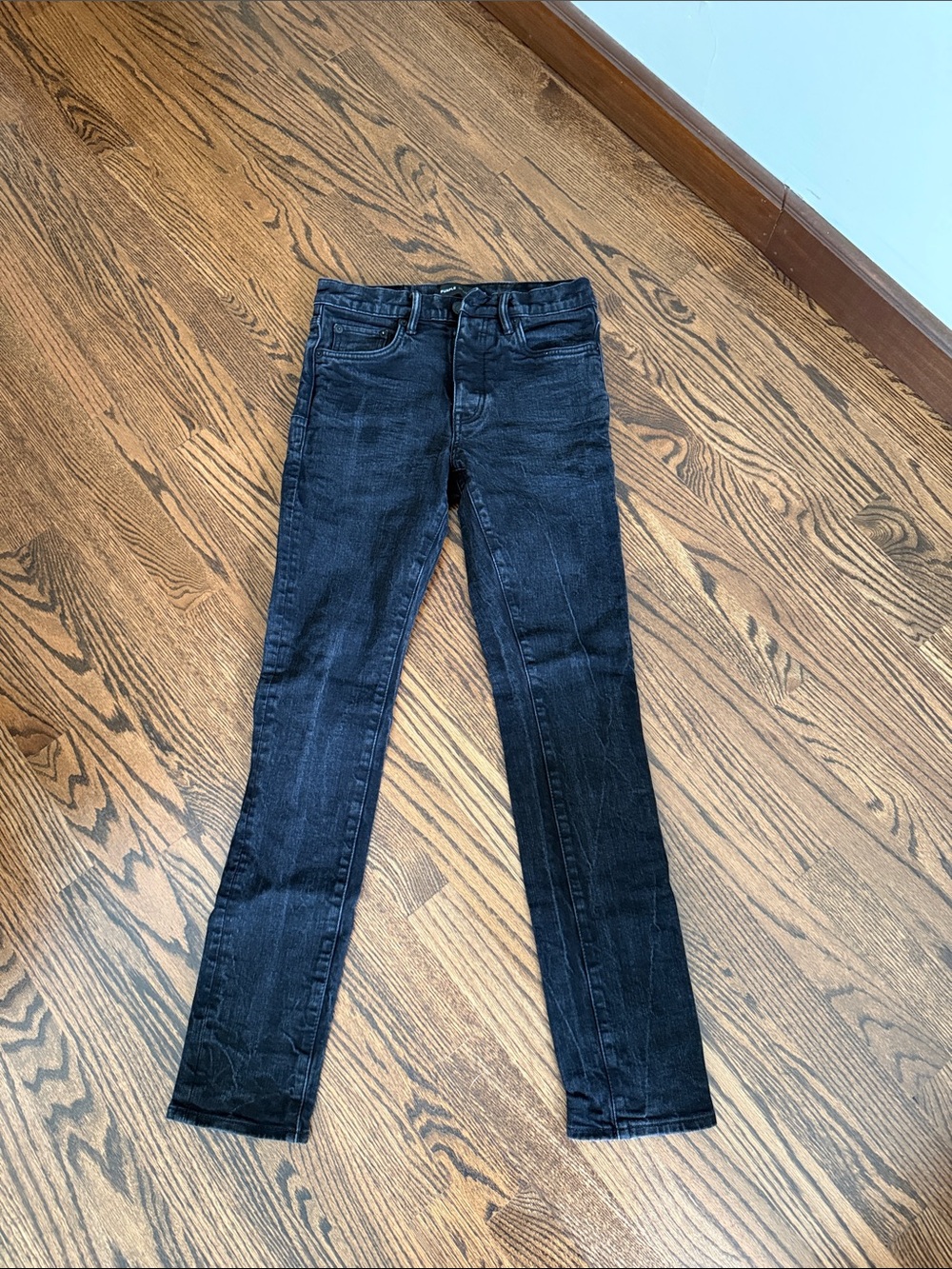 Purple Brand Black Skinny Jeans
